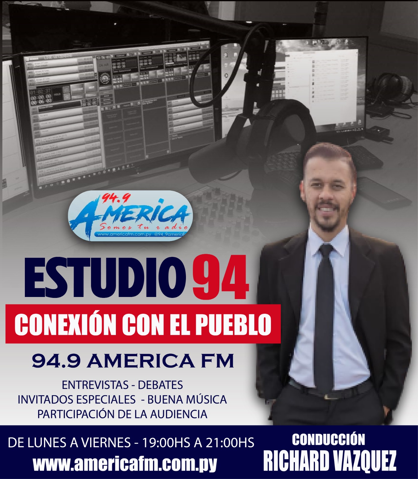 Richard Vázquez con una interesante propuesta en la 94.9 FM